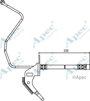 APEC BRAKING Тормозной шланг HOS3707